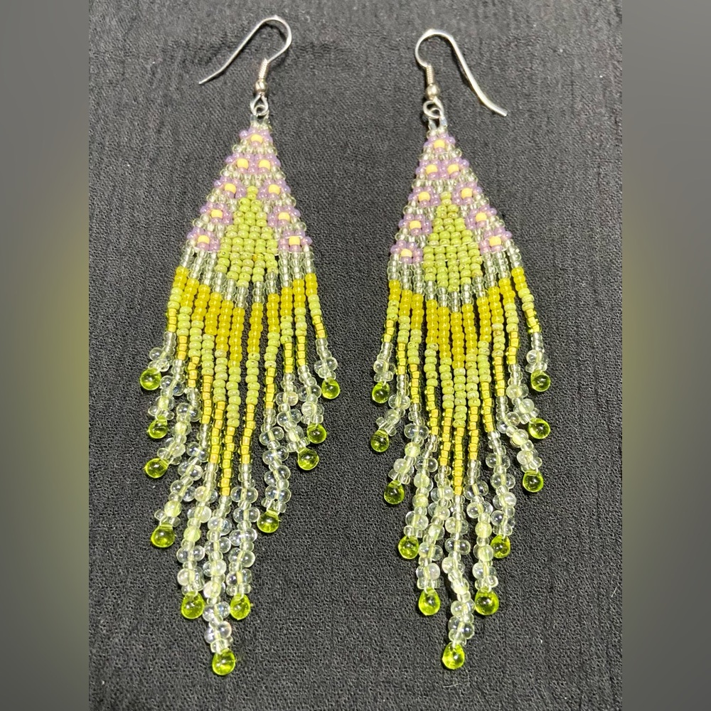 Early Spring Beaded Earrings
